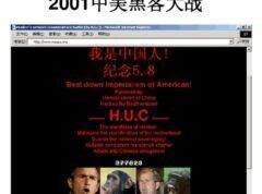 2001 年 4 月~5月 中国红客联盟反击美国网络